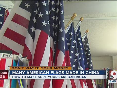what percentage of american flags are made in china